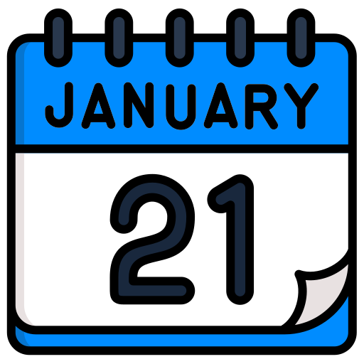 January Generic color lineal-color icon