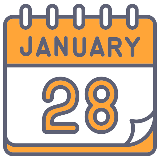 January Generic color lineal-color icon