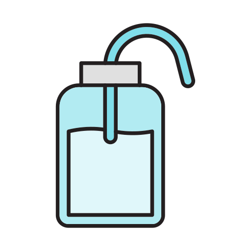 Промывочная бутылка Generic color lineal-color иконка