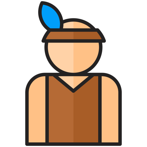 Indigenous Generic color lineal-color icon