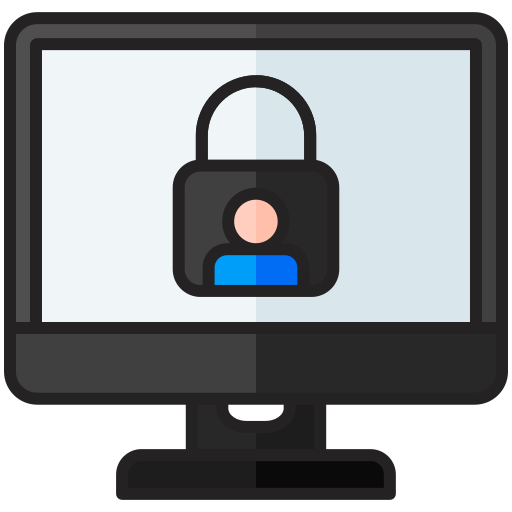 온라인 개인정보 보호 Generic color lineal-color icon