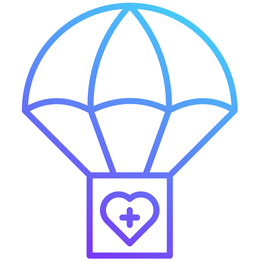Humanitarian aid Generic gradient outline icon