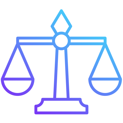 sprawiedliwość Generic gradient outline ikona