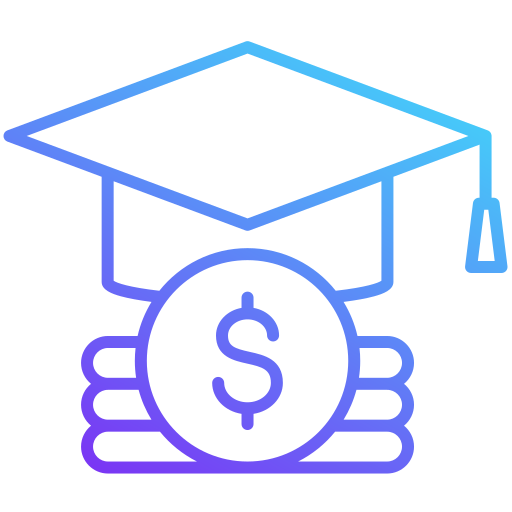 Education funding Generic gradient outline icon