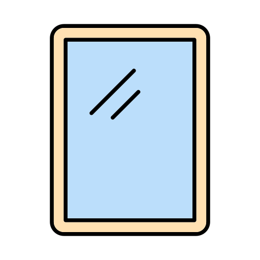 espejo Generic color lineal-color icono