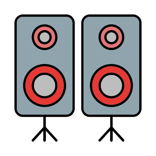 sistema sonoro Generic color lineal-color icona