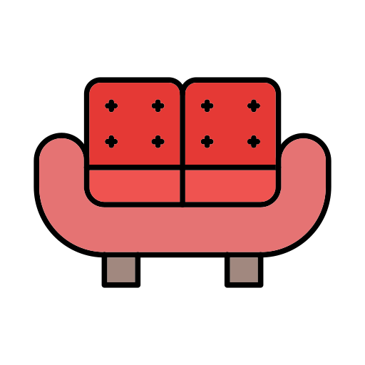 Couch Generic color lineal-color icon