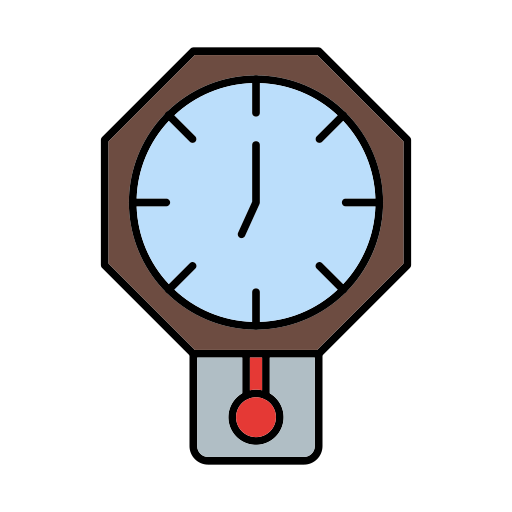 reloj de pared Generic color lineal-color icono