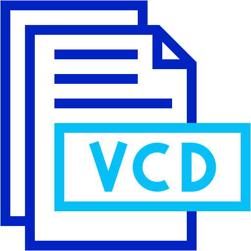 vcd Generic color outline icona