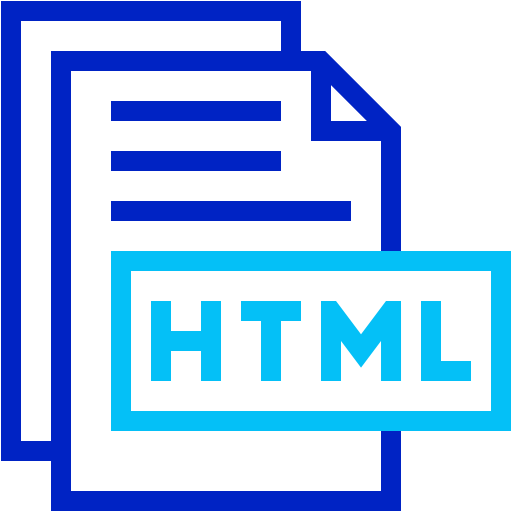 html Generic color outline icono