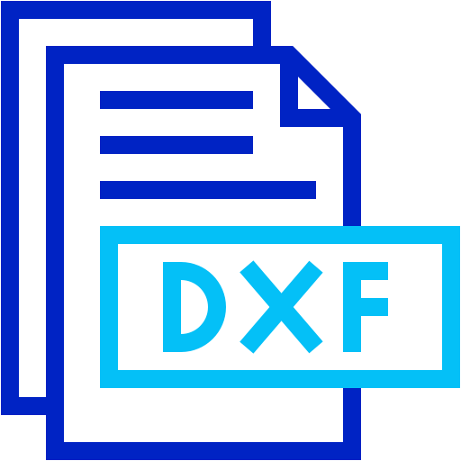 dxf Generic color outline ikona
