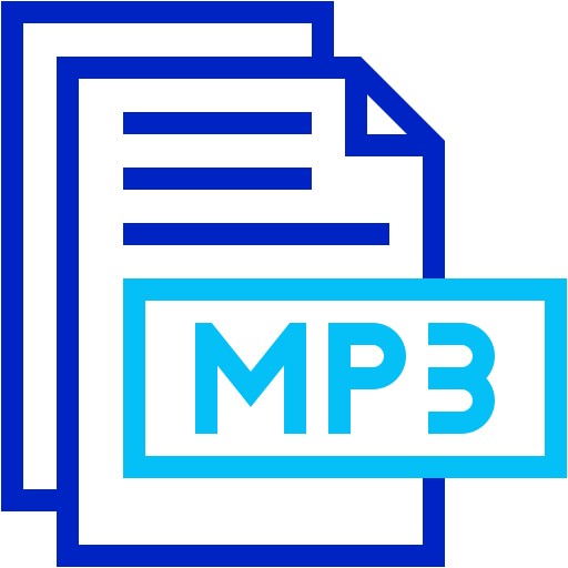 Mp3 Generic color outline icon