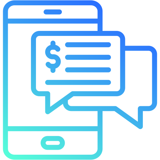 sms-banking Generic gradient outline icon