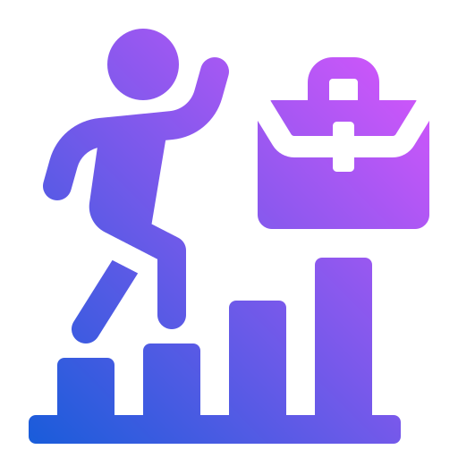 Career growth Generic gradient fill icon
