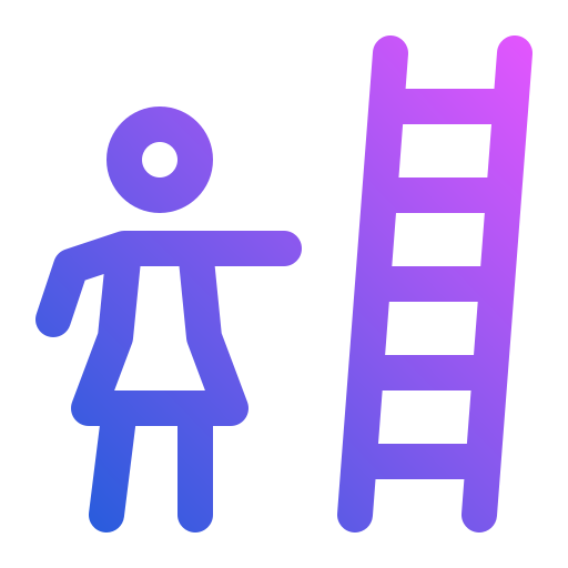 Success ladder Generic gradient outline icon