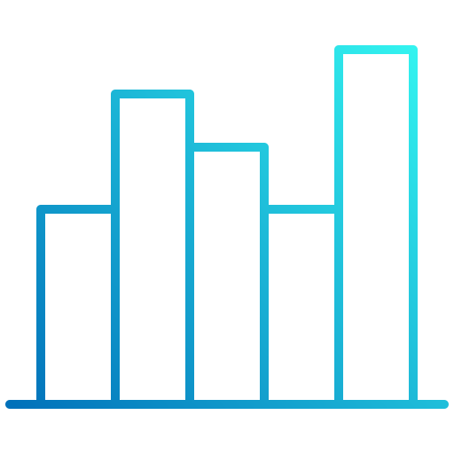 Bar chart Generic gradient outline icon