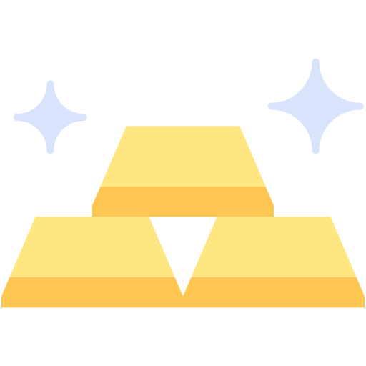 barras de oro Generic color fill icono