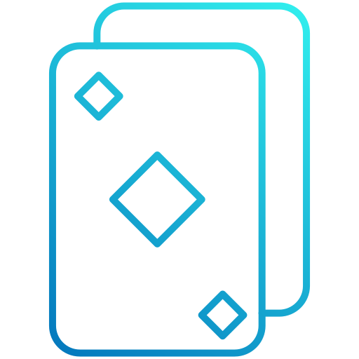 tarjeta de póquer Generic gradient outline icono