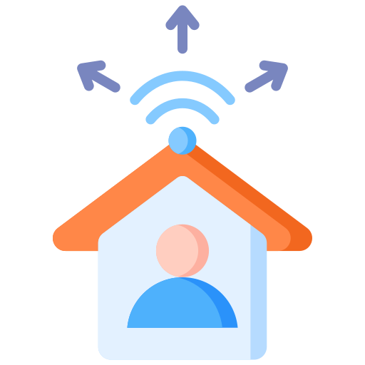 sygnał wi-fi Generic color fill ikona