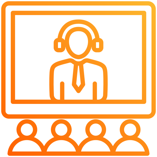 Teleconference Generic gradient outline icon