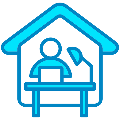 Working at home Generic color lineal-color icon