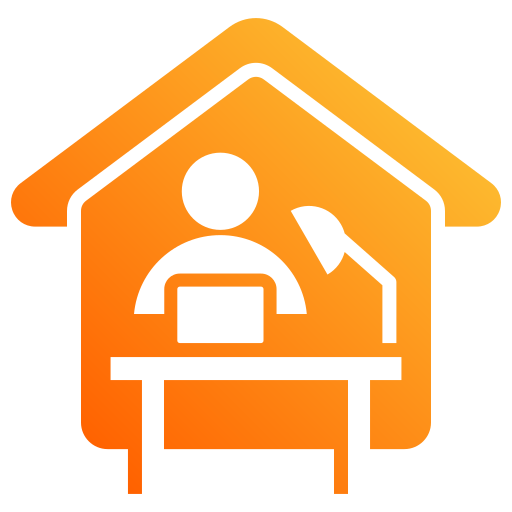 Working at home Generic gradient fill icon
