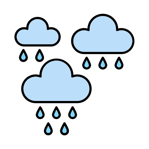雨の日 Generic color lineal-color icon
