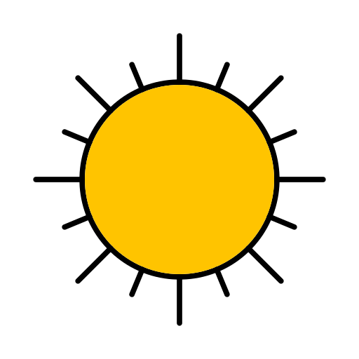 太陽 Generic color lineal-color icon