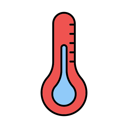 thermomètre Generic color lineal-color Icône