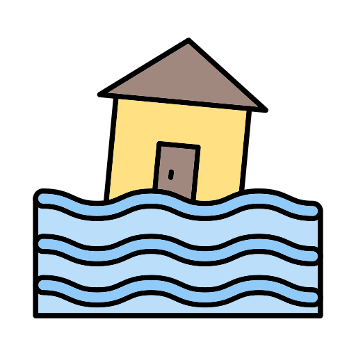 casa inundada Generic color lineal-color Ícone