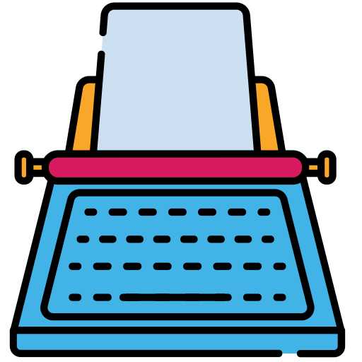 schrijfmachine Generic color lineal-color icoon