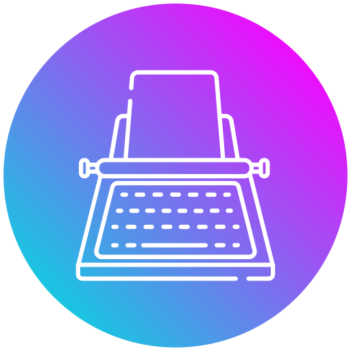 タイプライター Generic gradient fill icon