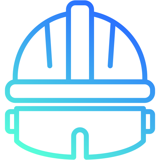 casco de seguridad Generic gradient outline icono