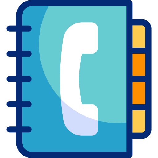 libreta de contactos Basic Accent Lineal Color icono