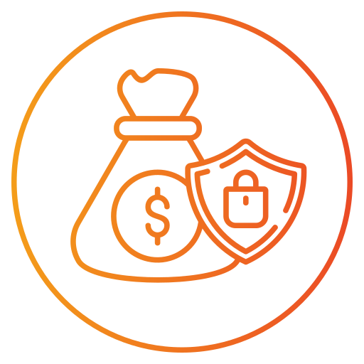 Financial security Generic gradient outline icon
