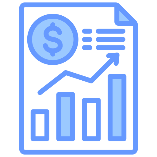 재무 보고서 Generic color lineal-color icon