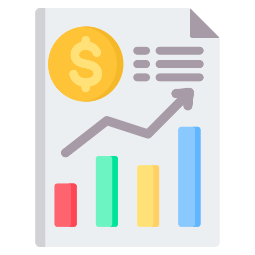 Financial report Generic color fill icon