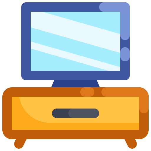 Tv stand Generic color fill icon