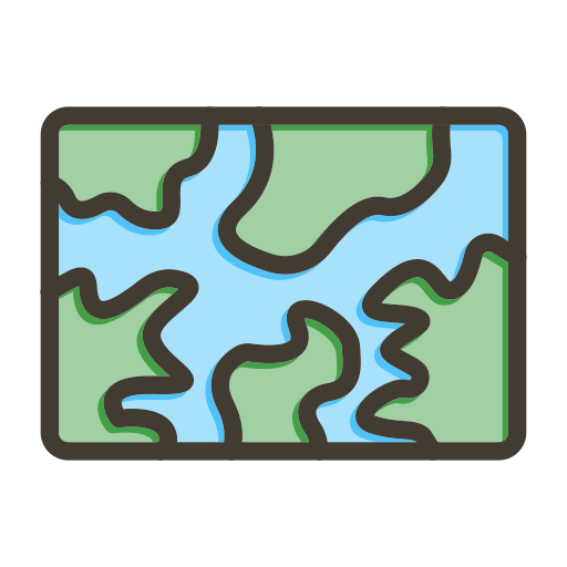papieren kaart Generic color lineal-color icoon