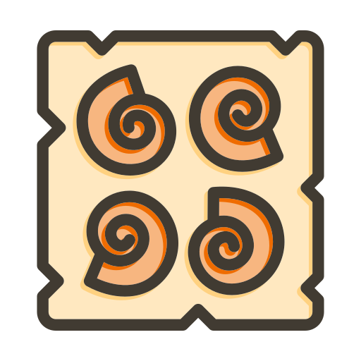 fossil Generic color lineal-color icon