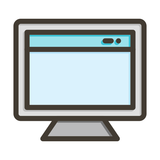 monitor Generic color lineal-color icon