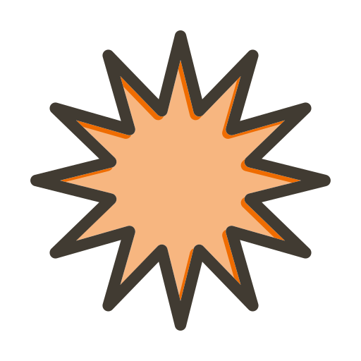 explosión Generic color lineal-color icono