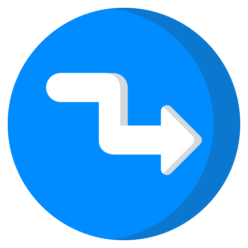 Direction arrow Generic color fill icon