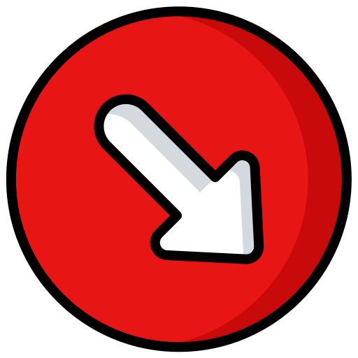 Down right arrow Generic color lineal-color icon