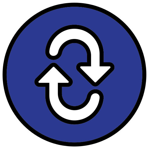 Repeat Generic color lineal-color icon