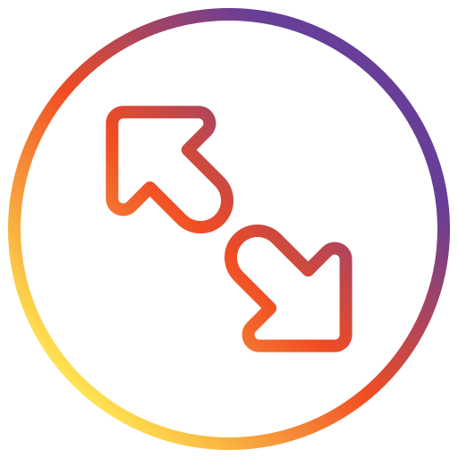 Maximize Generic gradient outline icon