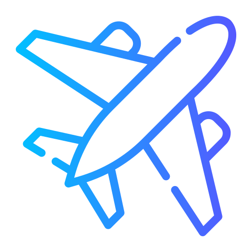 avion Generic gradient outline Icône