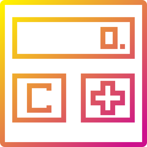 電卓 Payungkead Gradient icon