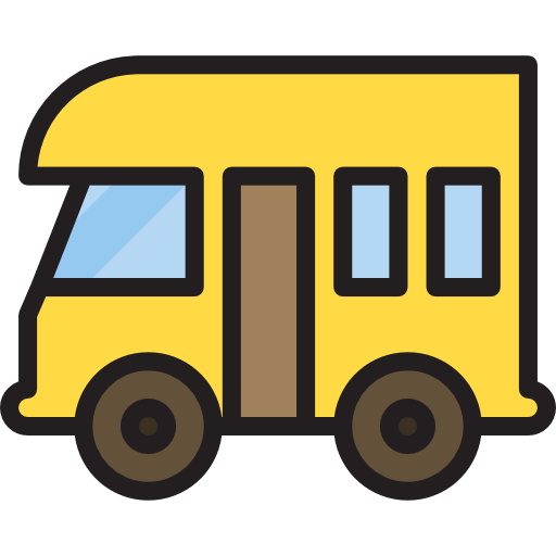 autobus Payungkead Lineal Color ikona