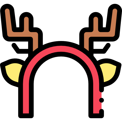 cuernos de ciervo Detailed Rounded Lineal color icono